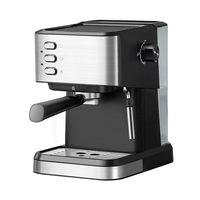 Máquina de Espresso Comercial Portátil de Aluminio de 20 Bares y Dos Grupos para Uso en Exteriores y Autocaravanas, Compatible con la UE, Semiautomática