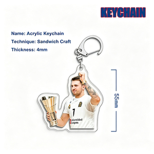 Porte-clés en acrylique personnalisé pour star de basket-ball, double face, pendentif artisanal pour joueurs de la <span class=keywords><strong>NBA</strong></span> - Product Image 6