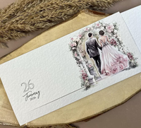 Carte d'invitation coulissante |   Carte d'invitation à tirer |   Carte d'invitation enroulable, invitation de mariage animée en 3D, invitation de mariage coulissante