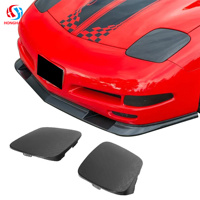 Couvre-phares avant en fibre de carbone ABS pour Chevy Corvette C5 1997-2004