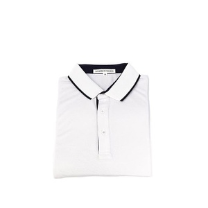 Bambù traspirante da uomo per Polo M, L, XL, XXL, XXXL, decorazione con bottoni in tessuto tinta unita - Product Image 5