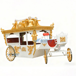 Carruaje Real de Alta Calidad / Carruaje de Boda Estilo Cenicienta / Carruaje Eléctrico Confortable para Transporte Especial - Product Image 1