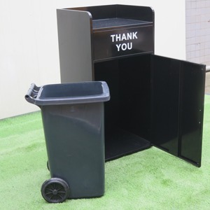 50 60 100 120 240L Outdoor Black Decorative Refuse Garbage Bin Stainless Steel Trash Can Recycle Pedal Waste Bin