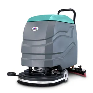 Walk Hand-push Type Floor Scrubber Machine Industrial Factory Warehouse Cleaning Scrubber For Best Sell