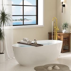 Rubinetto per <span class=keywords><strong>vasca</strong></span> da bagno autoportante; con due modalità di flusso dell'acqua; soffione <span class=keywords><strong>doccia</strong></span> girevole a collo di cigno con funzione <span class=keywords><strong>doccia</strong></span> manuale - Product Image 6