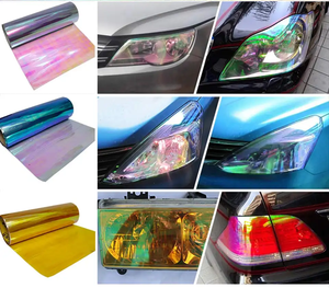 <span class=keywords><strong>Vinilo</strong></span> Adhesivo Camaleón para Faros Delanteros y Traseros de Automóviles, Luces Translúcidas, Cambio de Color, Accesorios para Automóviles - Product Image 3