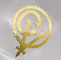 Lettres métalliques auto-adhésives personnalisées étiquettes minces électroforme or Nickel 3d Logo transfert en relief décalcomanies autocollants en métal