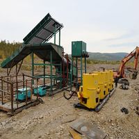 Équipement de criblage mobile automatique 50-400 TPH avec pompe, séparateur de sable et de terre, ensemble d'engrenages du moteur principal et système moteur