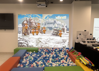 Parc d'attractions professionnel pour enfants projecteur interactif écran tactile système de jeu boule de Projection jeu mural dispositif jeu différent