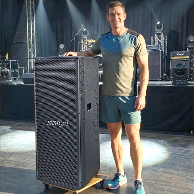 Dual 15 Inch Speaker Cabinet Stage Wedding Sound System Equipment Deep Bass Woofer Dual 15 Inch Subwoofer Professional Speakers