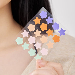 KORMESIC 20 unids/caja venta al por mayor hidrocoloide cuidado de la piel parche para acné impermeable colorido flor estrella curación acné espinillas parche - Product Image 4