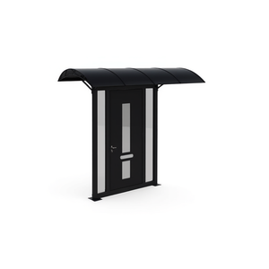Tettoia per Porta in Policarbonato Nero 157,5 X 39,4 Pollici, Impermeabile, per Esterni, Gazebo, Pergola, Design Minimalista - Product Image 1