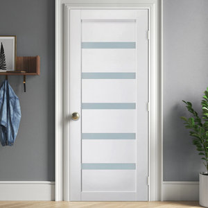 <span class=keywords><strong>Porte</strong></span> <span class=keywords><strong>en</strong></span> verre battante avec cadre <span class=keywords><strong>en</strong></span> <span class=keywords><strong>bois</strong></span> pré-monté pour intérieur de bureau, verre dépoli, pour maisons, entrepôt américain - Product Image 2