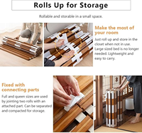 Offre Spéciale 2026 – Cadre de Lit Rétractable Multifonctionnel Pliable en Bois Massif, Style Moderne et Minimaliste, Idéal pour l'Aménagement au Sol