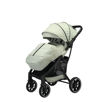 Poussette bébé portable de luxe 2 en 1 pliable avec cadre en alliage, 4 roues, système de dossier inclinable multi-positions, utilisation toute saison pour bébés