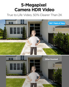 กล้องวิดีโอไร้สายความละเอียด2.4กิกะเฮิร์ตซ์กันน้ำพร้อมเสียงกริ่งหน้าประตู5MP ไร้สาย - Product Image 3