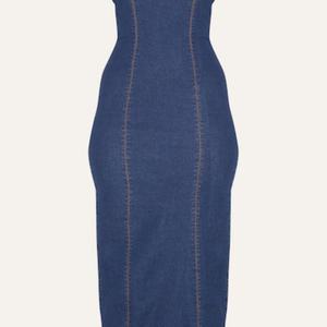 Vestidos de Mezclilla para Mujer, Estilo Europeo y Americano, a la Moda 2025, Vestido Largo Ajustado de Verano - Product Image 5