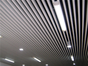 Panneau de plafond suspendu en aluminium, revêtement mural métallique intérieur pour hall d'accueil de bureau - Product Image 5