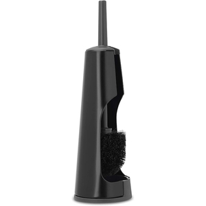 Portascopino con Scopino Nero Opaco 108587 per Pulizia Bagno e Cucina - Product Image 1