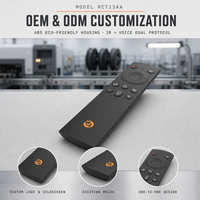 Remote Kontrol Suara IR 13 Tombol untuk Android Box, Sistem Home Theater RCT13AA Kontrol Satu ke Satu OEM ODM