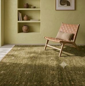 Hand Knotted Luxury Wool Gabbeh <b>Rug</b> Handmade Geometric Floor Carpet for Residential and Commercial <b>Spaces</b> - Product Image 3
