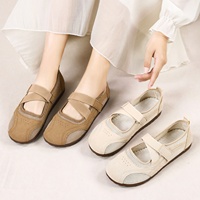 Chaussures Mary Jane Femme Été 2026 Maille Creuse Plates Brides Croisées Velcro Confortables Marche