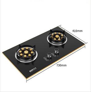 Premium 2-Burner <strong>Gas</strong> Stove Black Tempered Glass Built-in <strong>Gas</strong> <strong>Cooker</strong> with Auto Ignition &amp; Flame Protection for Home Duty Kitchen - Product Image 2