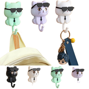 Dễ thương nhựa phim hoạt hình móc treo tường móc chìa khóa trang trí kính mát không thấm Nước Nhà Bếp - Product Image 2