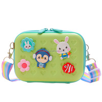 Style coréen 7 pouces abs + pc matériel coque dure dessin animé fronde maquillage sacs de poche pour les femmes