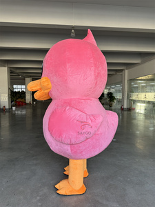Batteria bly up Role Play Fancy Suit gonfiabili Farm Animal Party costumi adulti Halloween rosa Cosplay anatra mascotte costumi - Product Image 3