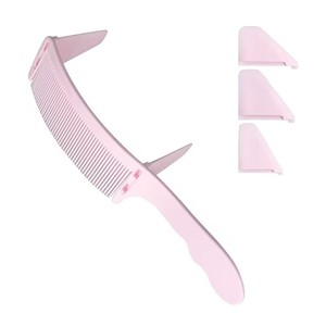 Nuevo Peine Profesional para Cortar el Cabello, Peine Curvo de Posicionamiento Ajustable con Diseño en Forma de S, Peine de Plástico para Cortadora de Cabello de Salón - Product Image 1