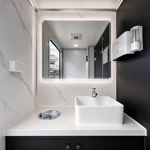 Remorque de toilettes mobiles de luxe à 2 postes, double cabine, toilettes VIP pour mariages et événements en plein air - Product Image 6