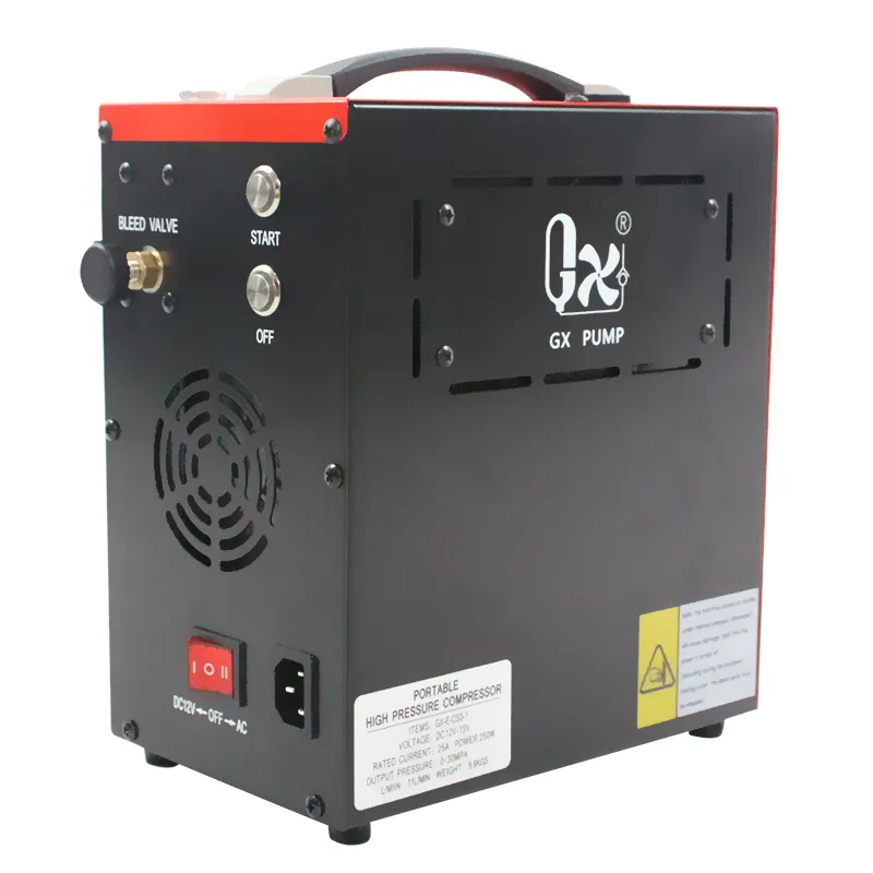 Pengisi daya kompresor udara 3 tahap GX-E-CS3-I, Pcp elektrik tekanan tinggi 4500 Psi untuk berburu dengan pil katun