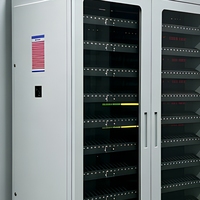 Chariot de charge et de rangement professionnel pour tablettes scolaires Zhongshun ZG-SJ10D, 10 compartiments, serrure électronique, étanche