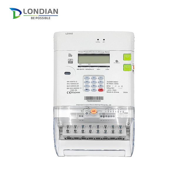 LD302 Three Phase Smart Prepaid Electricity Meter with Plug and Play Communication Modules Cellular PLC RF for Various Sites