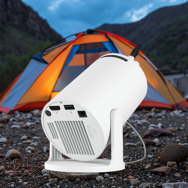 Factory HY300PRO+ Smart Projector Cinema Theater Multimedia Projector Game Mini Portable Home LED Ultra Short Pocket Projector