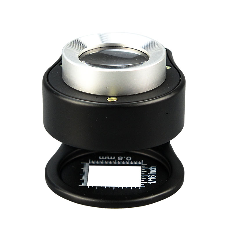 Lupa De Joyero 10 Aumentos – Lente Triplete 18 Mm, Plegable Y Sin Pilas