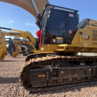 Excavatrice sur chenilles Caterpillar Cat374 d'occasion en excellent état, 73 tonnes, pompe moteur, godet de 5,0 m³, entièrement entretenue, grande excavatrice