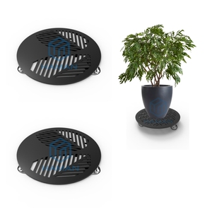 Metal <strong>Plant</strong> Caddy With <strong>Wheels</strong> Heavy-duty Wrought Iron Rolling <strong>Plant</strong> <strong>Stands</strong> With Casters - Product Image 2