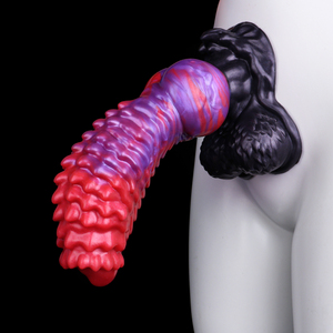 Énorme dildo hyène énorme et épais, stimulateur G&P-spot monstre pour hommes et femmes, dildo anal à nœuds, jeu mains libres, multi-styles, boutique de sex-toys - Product Image 2