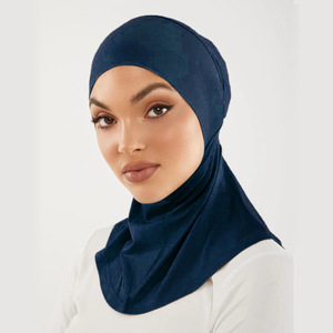 Wholesale Muslim Cotton Breathable Islam Stretchy Turban Bonnet Full Coverage Underscarves <strong>Head</strong> Cover <strong>Ninja</strong> Sports Hijab - Product Image 2