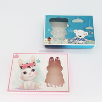 Caja de Cartón con Ventana Personalizada con Diseño de Dibujos Animados, Caja de Cartón con Ventana Troquelada en PET con Forma Especial para Regalos Infantiles, Embalaje Personalizado para Productos