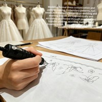 Handzame elektrische borduur- en perforatiepen met verstelbare snelheid voor bruidsjurken, kralenwerk & leerbewerking
