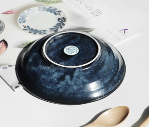 Assiette creuse en céramique à rayures verticales de style nordique, grande capacité, résistante à la chaleur, pour soupes, salades et pâtes, vente en gros - Product Image 6