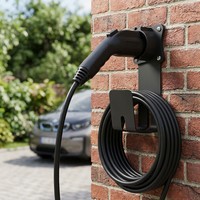 Nouveau support mural en alliage d'aluminium pour câble de chargeur EV J1772 Type 1, organiseur de pistolet de charge, support de prise