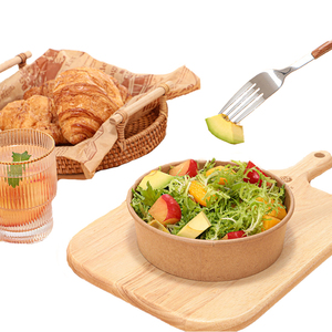 Thân Thiện Với Môi Tùy Chỉnh Dùng Một Lần Giấy Kraft Ăn Trưa Bát <span class=keywords><strong>Container</strong></span> Không Thấm Nước Salad Súp Snack Bánh Pizza Bánh Sandwich Thức Ăn Vật Nuôi Sushi Cookie - Product Image 4