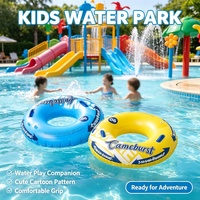JW-CQ19 En stock, Bouée de natation gonflable en PVC à double chambre, épaissie et double couche, portable, pour adultes et enfants, modèle Célébrité