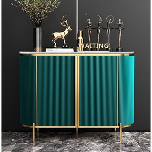 Moderno y Elegante Mueble de Almacenamiento para Entrada de 4 Puertas, Ahorra Espacio, Duradero, Aparador de Madera, Mueble Separador para Sala de Estar - Product Image 3