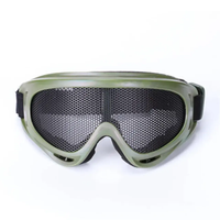 Lunettes tactiques de Paintball Lunettes en filet grillagé en acier Lunettes de protection des yeux Lunettes de tir