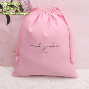 10*15cm Cotton Linen Drawstring Bags Custom Logo Size Environmental Cotton Canvas Fabric Packing Dust Pouch - Product Image 2